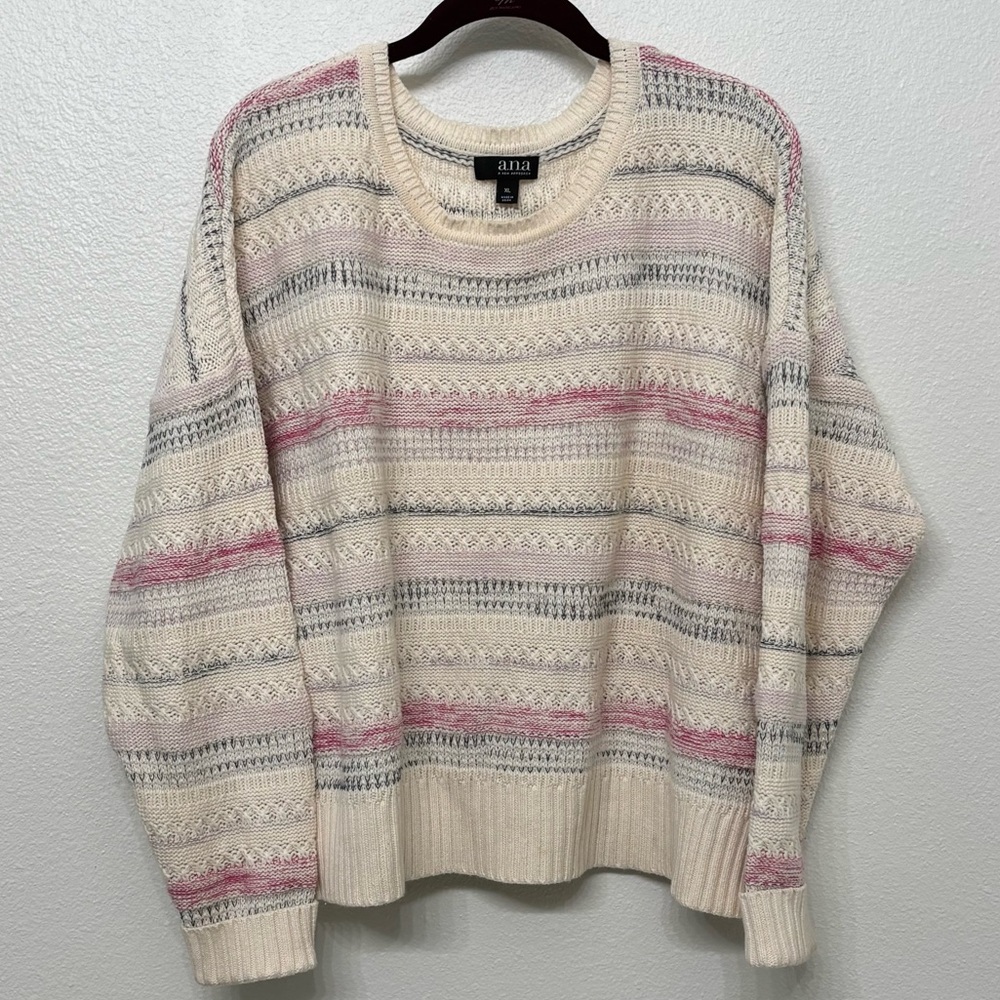 ANA A New Approach Cream Sweater Size XL